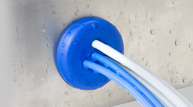 KEL-DPZ-HD CR Hygienic Multi-Membrane Cable Entry Plates, Round